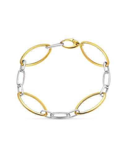 18K PULSERA ORO BICOLOR...