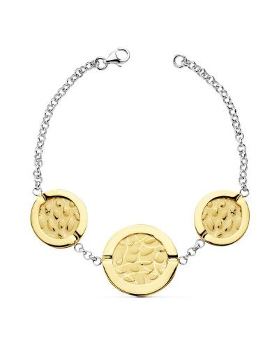 18K PULSERA BICOLOR LASER...