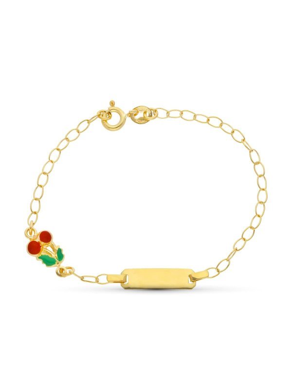 18K ESCLAVA ORO AMARILLO CEREZAS...