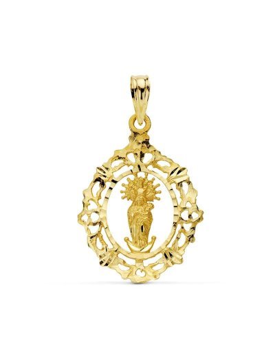 18K MEDALLA VIRGEN DE LA...