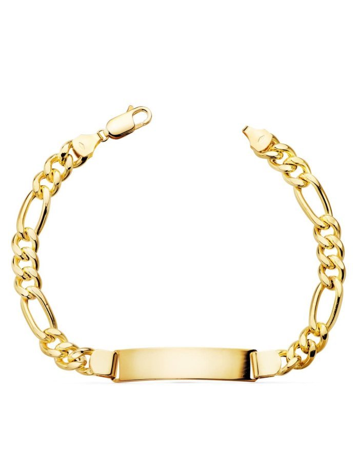 18K ESCLAVA ORO AMARILLO ESLABON...