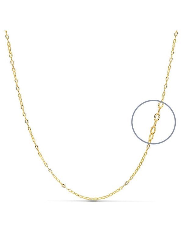 18K CADENA MACIZA FORZADA 40 CMX1 MM
