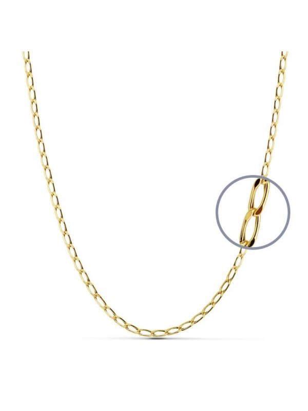 18K CADENA BILBAO 60 CM HUECA 2 MM