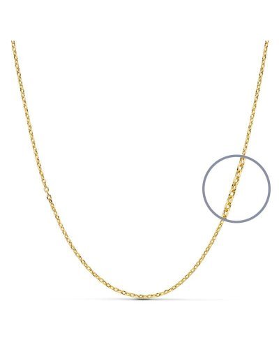 18K CADENA FORZADA ORO...