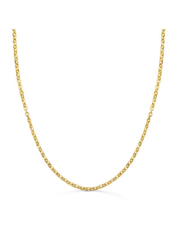 18K CADENA ORO AMARILLO HUECA FORZADA...