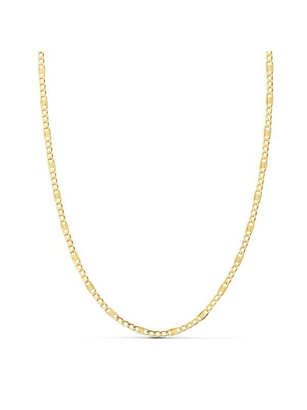 18K CADENA ORO AMARILLO COMBINADA...