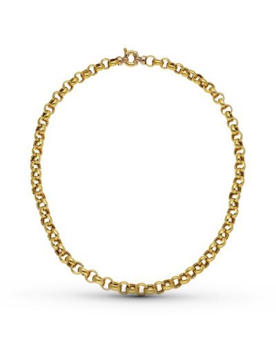 18K CADENA ROLO HUECA 45 CM...
