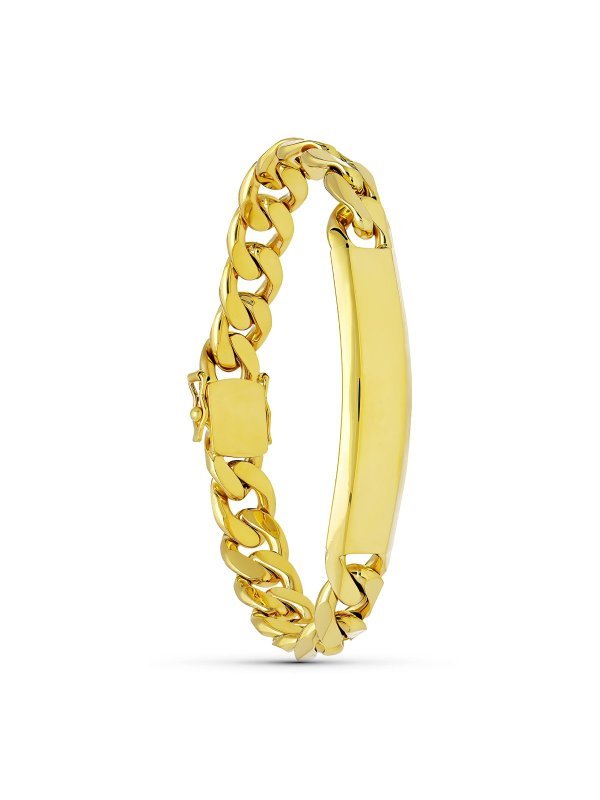 18K PULSERA ORO AMARILLO BARBADA...
