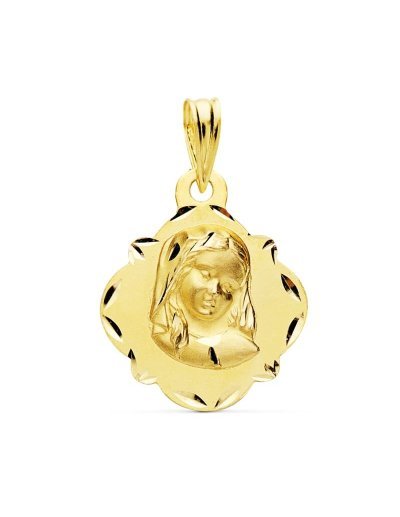 18K MEDALLA VIRGEN NIÑA...