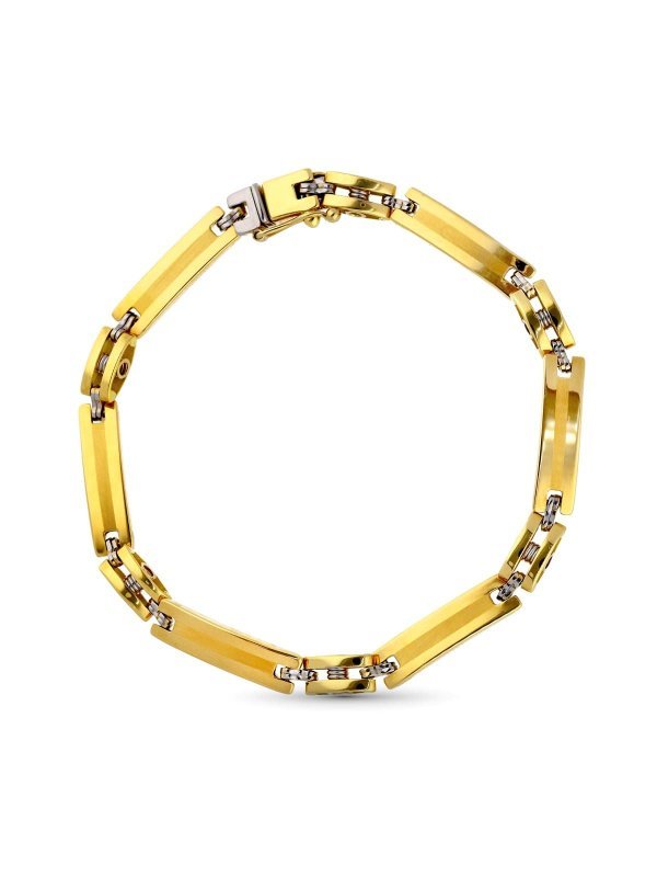 18K PULSERA ORO AMARILLO CABALLERO...