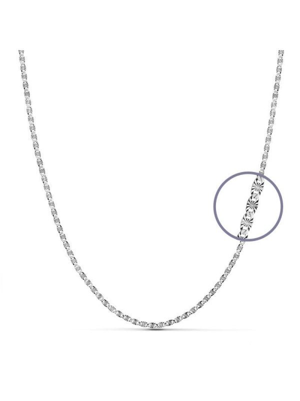 18K CADENA MACIZA DIAMANTADA ORO...