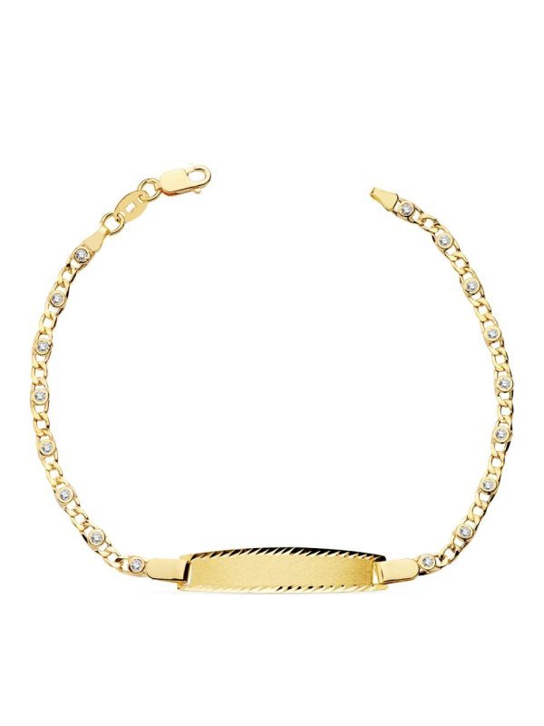 18K ESCLAVA CIRCONITAS 17CM 2.5 MM