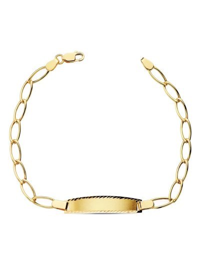 18K ESCLAVA BILBAO HUECA 17 CM