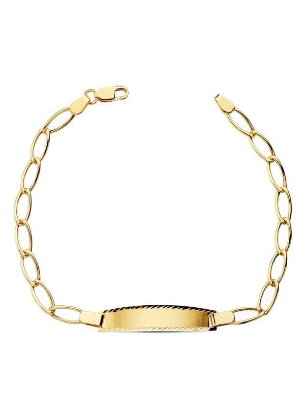 18K ESCLAVA BILBAO HUECA 17 CM