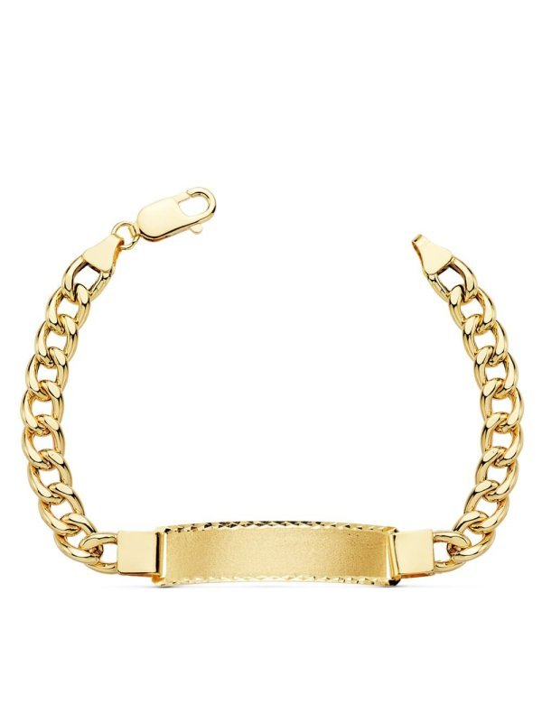 18K ESCLAVA ORO AMARILLO BARBADA...