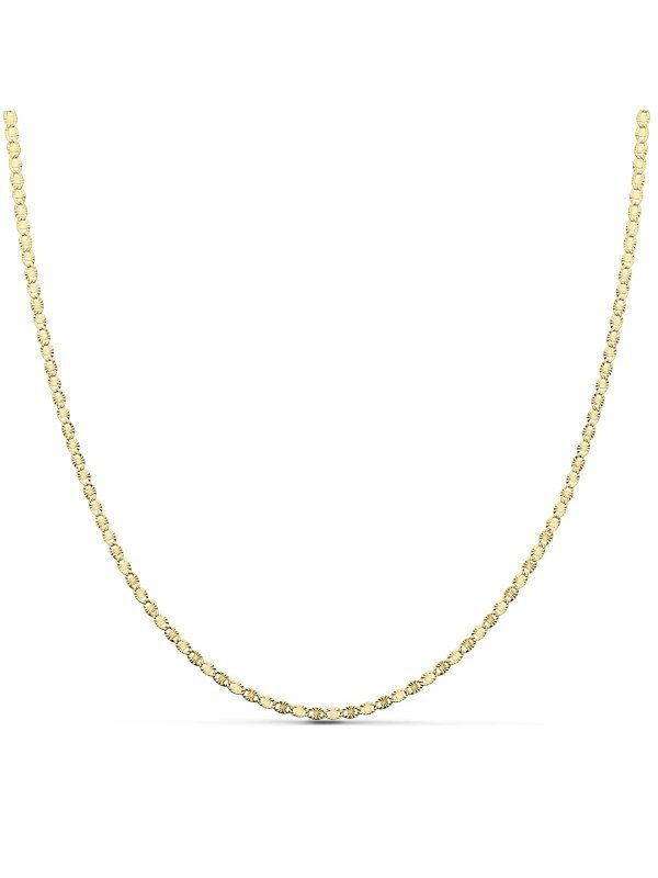 18K CADENA MACIZA DIAMANTADA 2 MM 45 CM