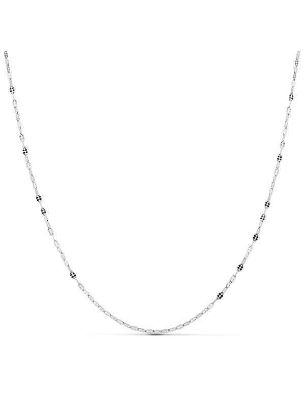 18K CADENA MACIZA ORO BLANCO...