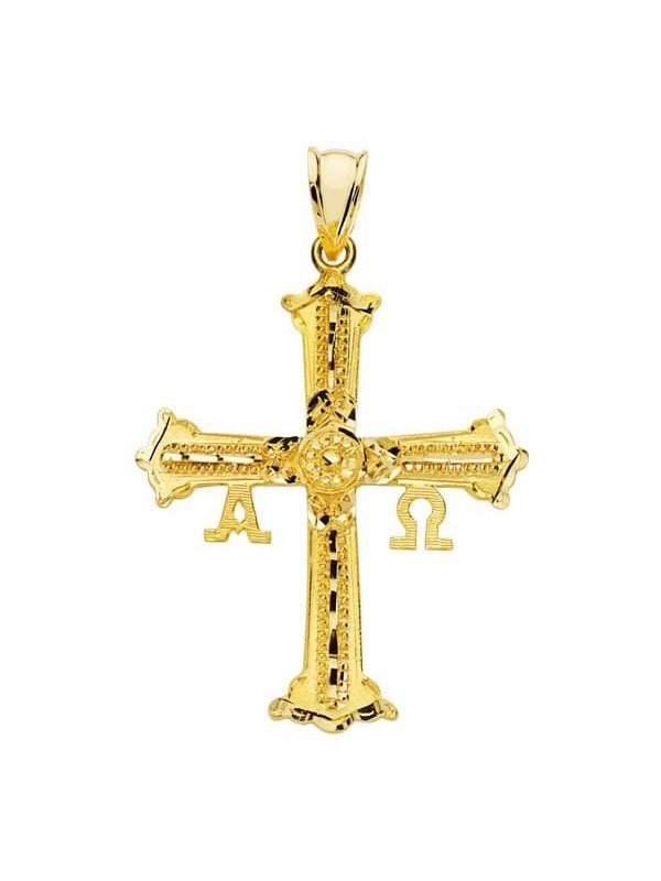 18K CRUZ DE COVADONGA GRANDE 39X30 MM