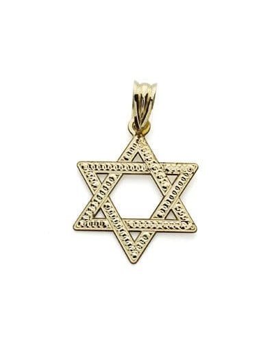 18K COLGANTE ESTRELLA DE...