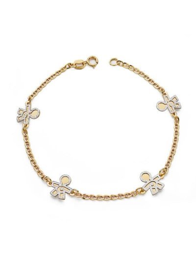 18K PULSERA BICOLOR NIÑOS...