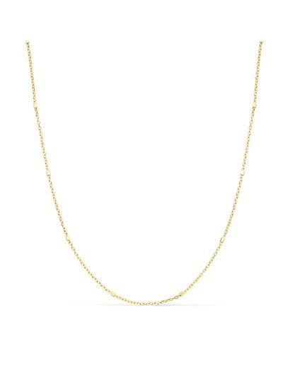 18K CADENA MACIZA COMBINADA...