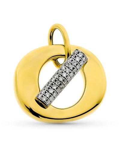 18K COLGANTE ORO BICOLOR...