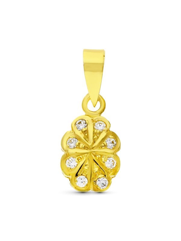 18K COLGANTE CIRCONITAS ORO AMARILLO...