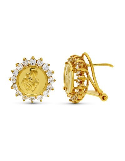 18K PENDIENTES ORO AMARILLO...