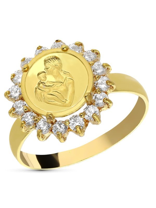 18K SORTIJA ORO AMARILLO MADRE 16...