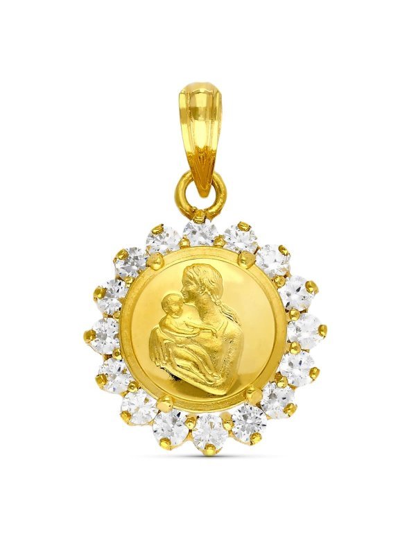 18K COLGANTE ORO AMARILLO MADRE 16...