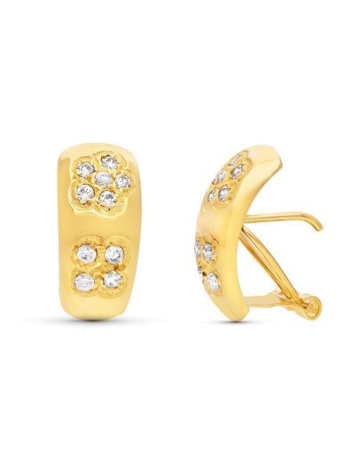 18K PENDIENTES ORO AMARILLO...