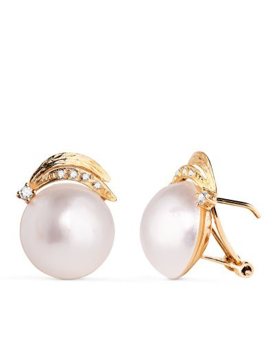 18K PENDIENTES ORO BICOLOR...