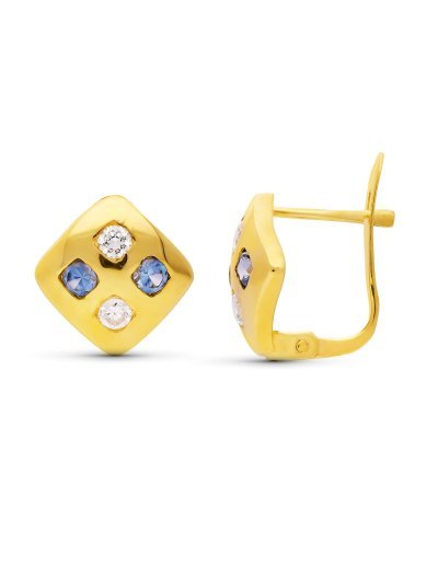 18K PENDIENTES CIRCONITAS...