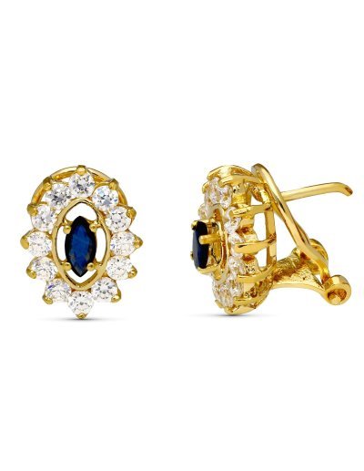 18K PENDIENTES ORO AMARIILO...