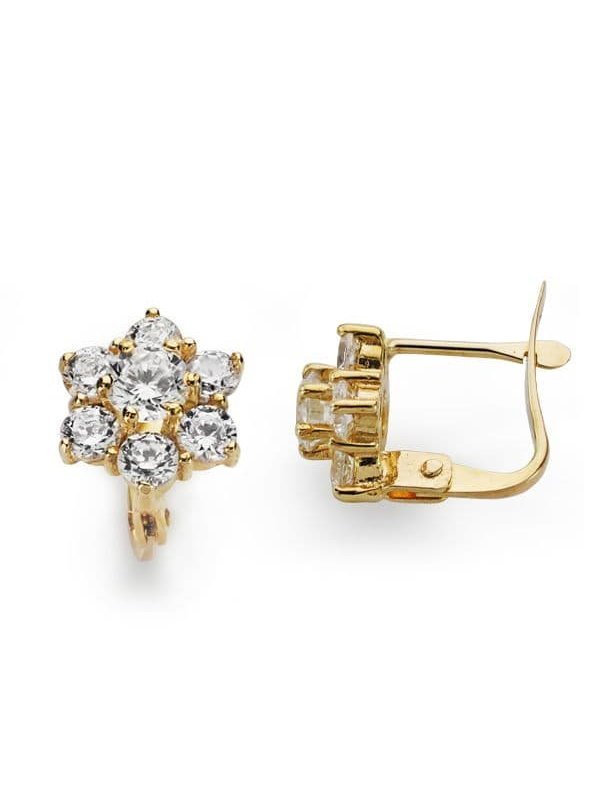 18K PENDIENTES ORO AMARILLO CUAJO...