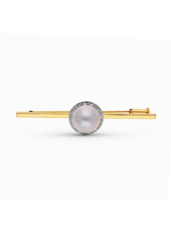 18K ALFILER ORO BICOLOR PERLA...