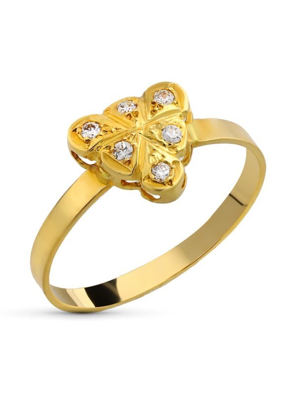 18K SORTIJA ORO AMARILLO CIRCONITAS