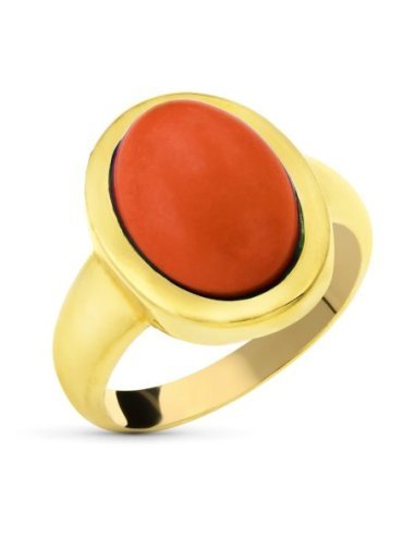 18K SORTIJA ORO AMARILLO CORAL FINO...