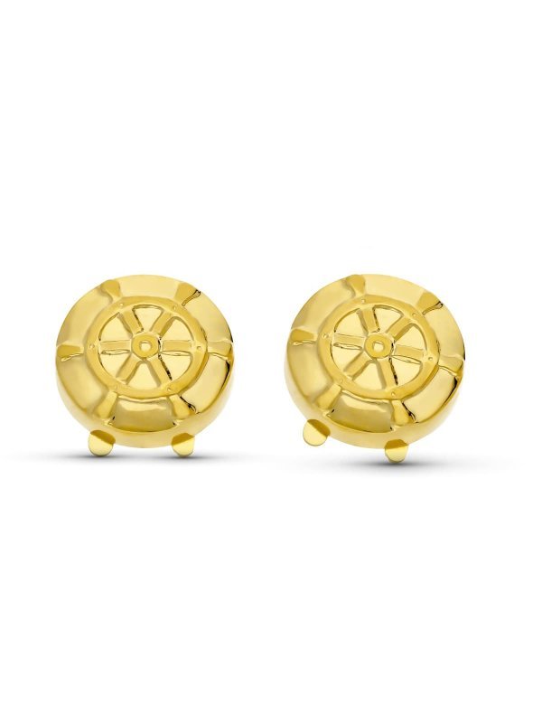 18K CUBREBOTON ORO AMARILLO TIMON 15 MM