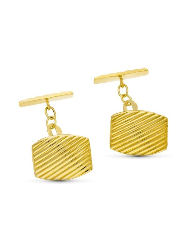 18K GEMELOS ORO AMARILLO GALLONEADOS...