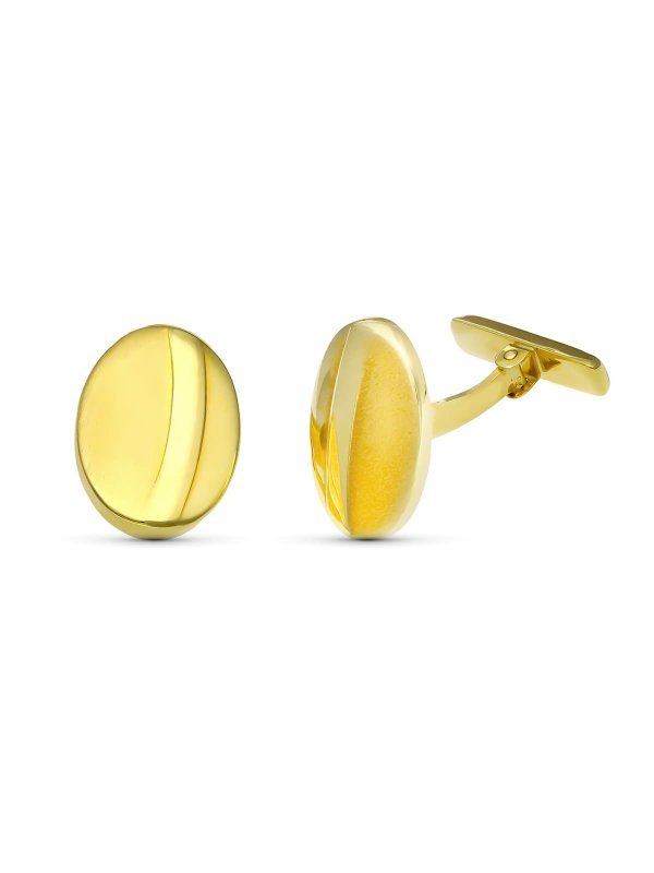18K GEMELOS ORO AMARILLO TONEL 18X13...