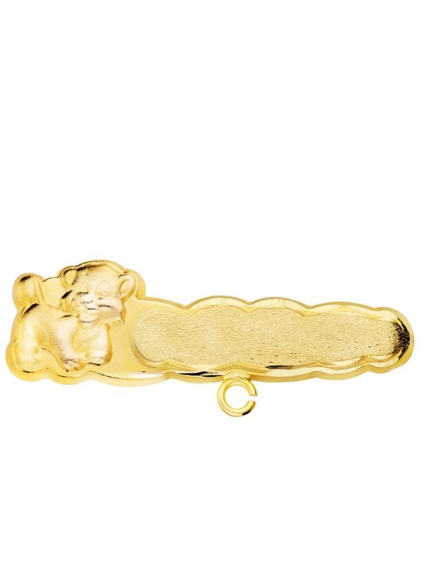 18K ALFILER ORO AMARILLO LEON TALLADO...