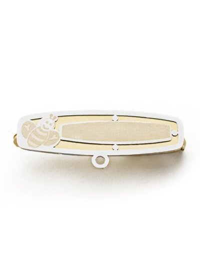 18K ALFILER BICOLOR ABEJA...