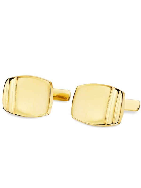 18K GEMELOS ORO AMARILLO TONEL MATE Y...