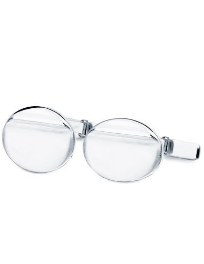 18K GEMELOS ORO BLANCO OVAL...