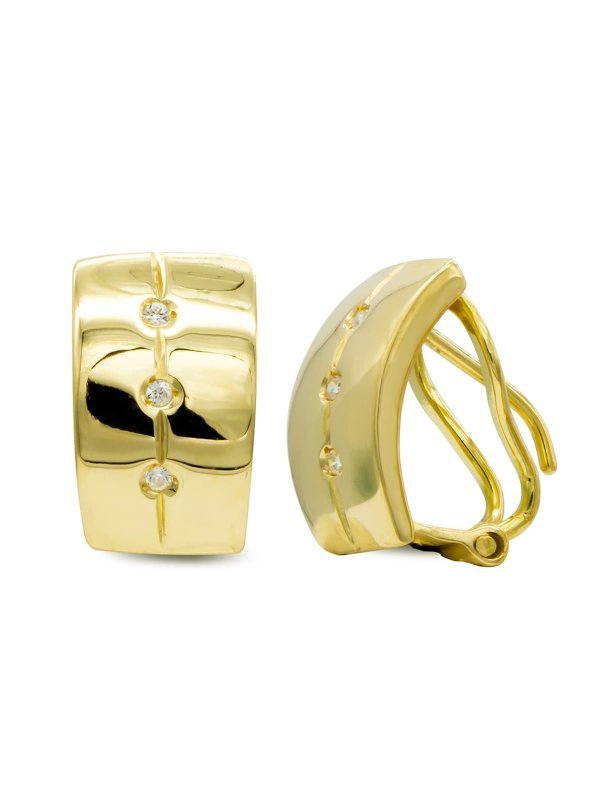 18K PENDIENTES ORO AMARILLO CON...