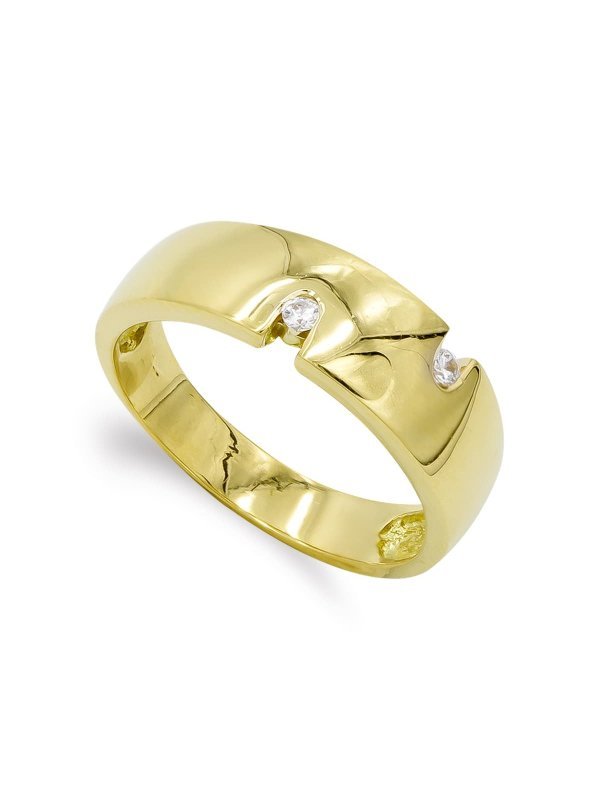 18K SORTIJA ORO AMARILLO CON CIRCONITAS