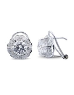 18K PENDIENTES ORO BLANCO...