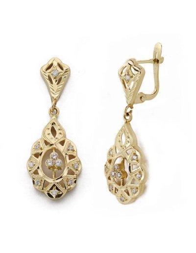 18K PENDIENTES CUBANAS...