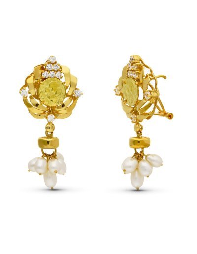 18K PENDIENTES ORO AMARILLO...